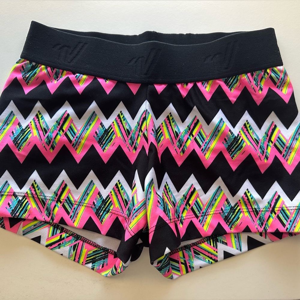 Varsity Multi-Color Chevron Spandex Youth Medium
